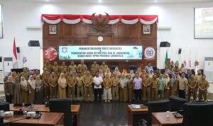 ASN Deprov Melaksanakan Penandatanganan Fakta Integritas Netral Pemilu 2024.