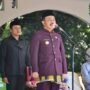 Penjabup Boalemo Sherman Moridu saat memimpin upacara peringatan Hari Sumpah Pemuda di lingkungan Pemkab Boalemo