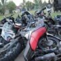 Motor milik warga yang diamankan Polisi Polres Pohuwato dalam insiden Pohuwato mencekam, 21 September 2023