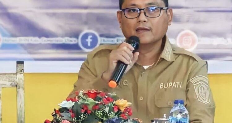 Bupati Thariq Modanggu saat menghadiri rapat Hibah Aset BMN dan BMD