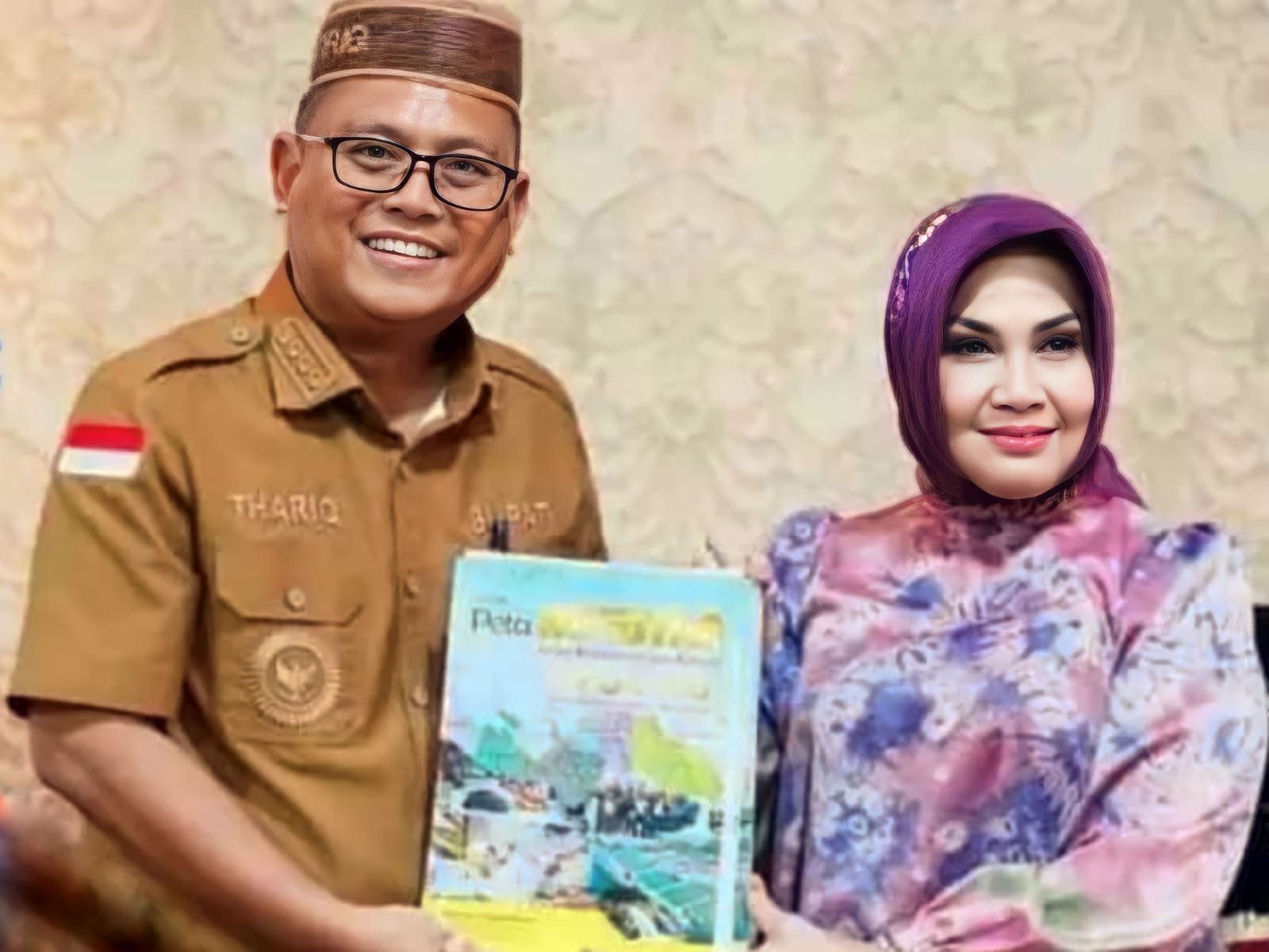 Bupati Thariq saat menerima kunjungan Anggota DPD RI Rahmiyati Yahya