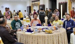 Ketua DPRD provinsi Gorontalo Paris Jusuf Menghadiri Ramah Tamah Bersama Pangdam) XIII/Merdeka, Mayjen Legowo W.R. Sujatmiko ke Provinsi Gorontalo