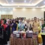 Ketua Dekranasda Provinsi Gorontalo Fima Agustina saat menghadiri kegiatan Penutupan Program Kecakapan Wirausaha (PKW), bertempat di Gallery UMKM Eks Kantor Bank Indonesia.