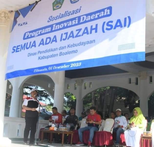 Launching Program Inovasi Daerah Semua Ada Ijazah Dinas Pendidikan dan Kebudayaan Kabupaten Boalemo