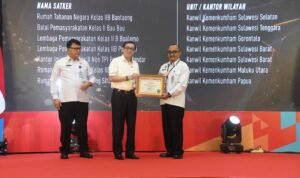 Pemberian penghargaan satuan kerja berpredikat WBK dilingkungan Kementerian Hukum dan HAM tahun 2023