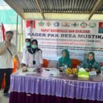 Rapat Koordinasi dan Evaluasi Kader PKK desa Mustika, kecamatan Paguyaman kabupaten Boalemo