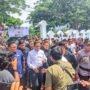 Personel Polisi Polda Gorontalo saat pengamanan kunjungan Calon Presiden Anis Baswedan