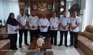 Penjabup Boalemo Sherman Moridu saat menerima kunjungan Kemenkumham Gorontalo