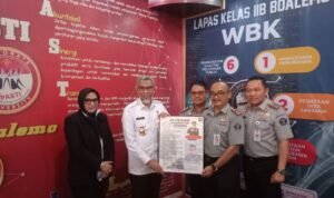Kunjungan Inspektur Jenderal Kemenkumham Ir. Razilu di Lapas Kelas IIB Boalemo