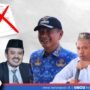 (Kanan - kiri) Ketua KPU Firman Ikhwan. Bupati Pohuwato, Sekretaris Daerah