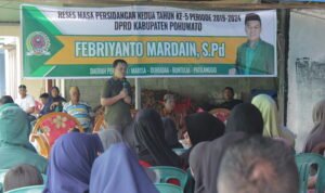 Reses anggota DPRD Pohuwato Febriyanto Mardain