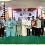 Ketua TP-PKK Fima Agustina didampingi Bupati Gorontalo Nelson Pomalingo, saat menghadiri program ramadan berbagi di Rujab Bupati Kabupaten Gorontalo