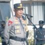 Kepala Kepolisian Daerah Gorontalo Irjen Pol Drs. Pudji Prasetijanto Hadi,MH, memimpin apel persiapan pengamanan kunjungan Presiden di Prov. Gorontalo
