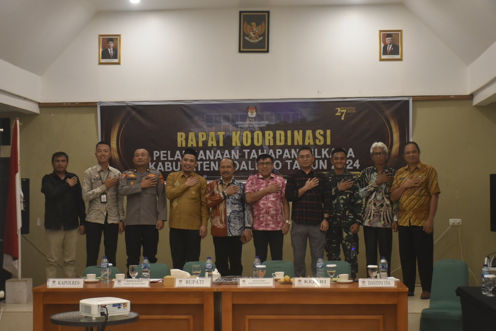 Rapat Koordinasi Pelaksanaan Tahapan Pilkada Kabupaten Boalemo Tahun 2024