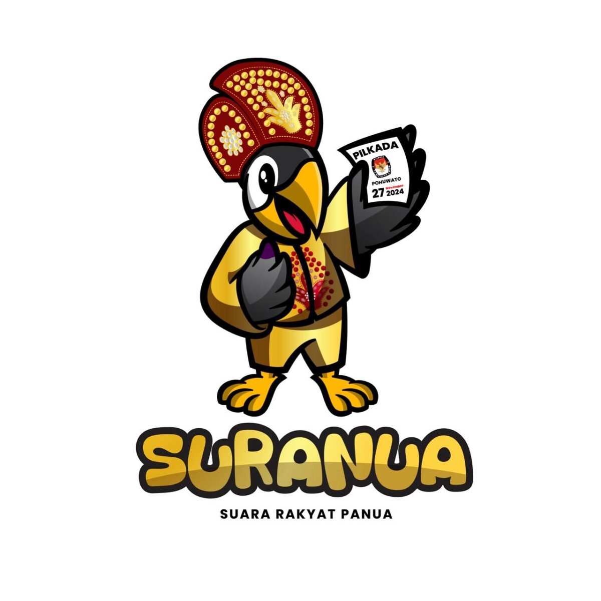 Suranua maskot Pilkada Pohuwato 2024 (Sumber KPU Pohuwato)