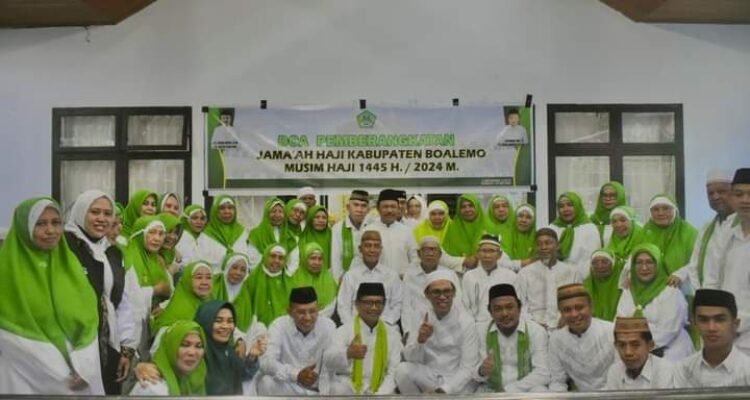 Doa pemberangkatan calon jemaah haji kabupaten Boalemo