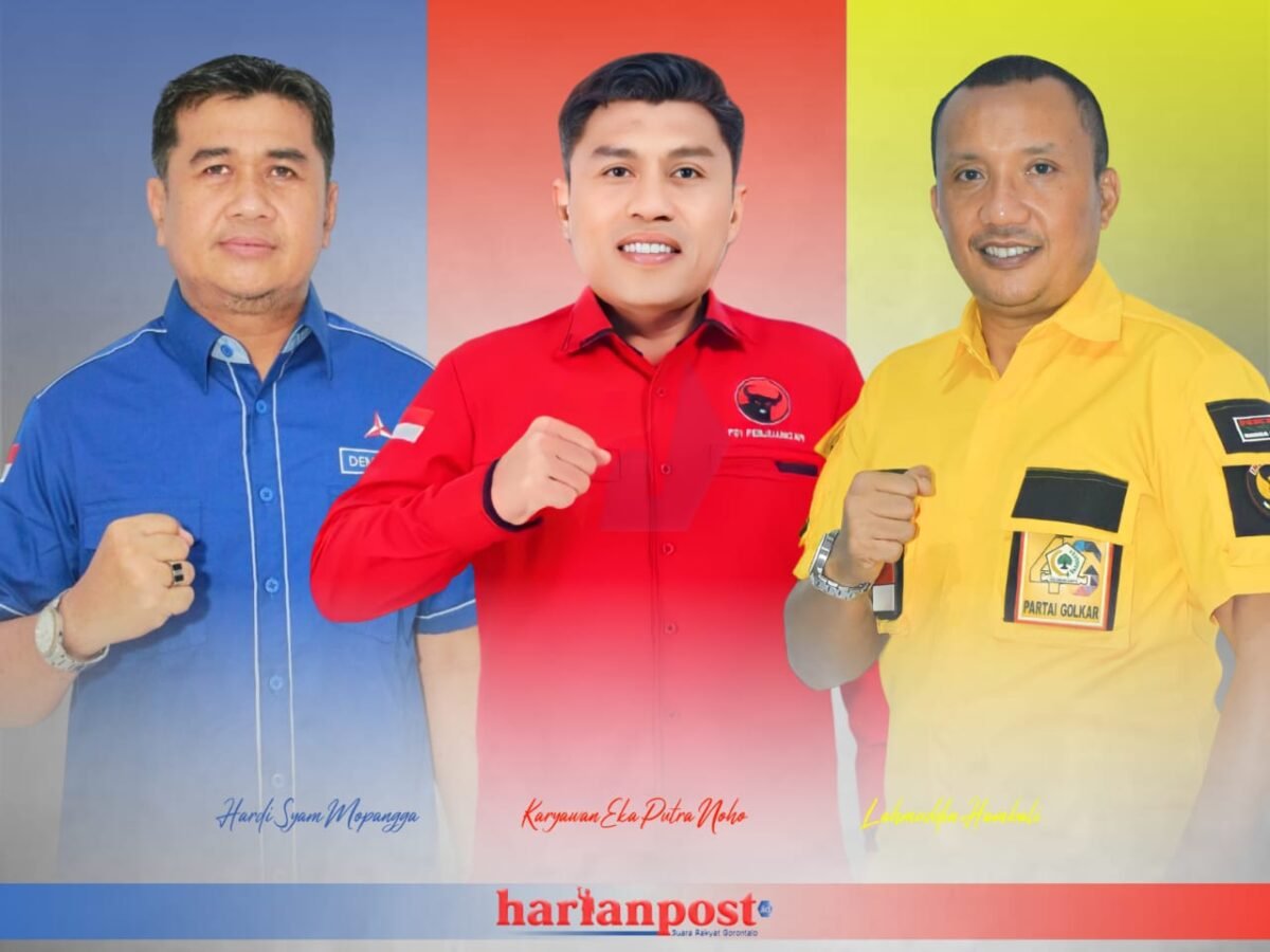 (Kiri - Kanan) Hardi Syam Mopangga, Karyawan Eka Putra Noho, Lahmudin Hambali