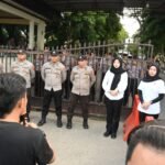 Puluhan Jurnalis Gorontalo gelar aksi di Mapolda Gorontalo
