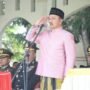 Pj Bupati Boalemo, Sherman Moridu saat bertindak sebagai inspektur upacara hari kesaktian Pancasila (Foto : Humas)