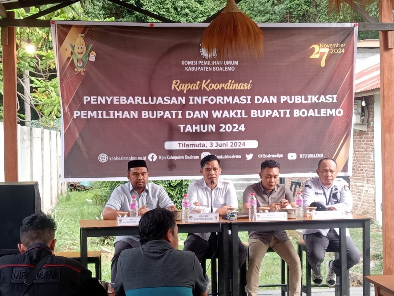 Rapat koordinasi penyebarluasan informasi dan publikasi pemilihan bupati dan wakil bupati Boalemo tahun 2024