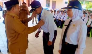 Pj Bupati Boalemo Sherman Moridu saat membuka orientasi PPPK tenaga Guru dan Kesehatan di lingkungan Pemkab Boalemo