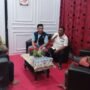 Ketua KPU Boalemo, Yuyun Antu saat melakukan kunjungan kerja pada PPK Paguyaman Pantai
