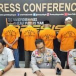 Press Conference penetapan 7 tersangka dugaan korupsi proyek Jalan Usaha Tani di Boalemo