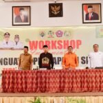 Pimpinan cabang BSG Pohuwato Hasan Hamid (kemeja putih) hadiri workshop yang digelar Apdesi Pohuwato