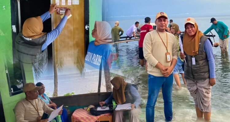 Yulius Steven Silingade mendampingi langsung petugas pantarlih desa Tabongo, Kecamatan Dulupi
