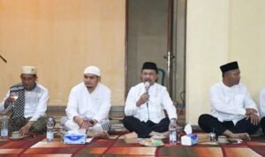 Pj Bupati Kabupaten Boalemo, Sherman Moridu saat menghadiri doa penyambutan tahun baru Islam