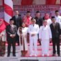 Foto bersama Ketua DPRD Pohuwato, Bupati dan Wakil Bupati Pohuwato, Anggota DPRD Pohuwato dan Caleg Terpilih DPRD Pohuwato dan DPRD Provinsi Gorontalo, di upacara Kemerdekaan Republik Indonesia ke-79 tingkat Kabupaten Pohuwato