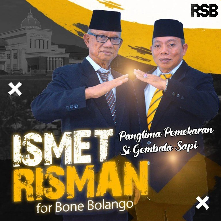 Pasangan Calon Bupati dan Wakil Bupati Bone Bolango Ismet Mile - Risman Tolingguhu