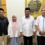 Didampingi Sekretaris PKB Provinsi Gorontalo Abdullah Diko, pasangan Ilomata Temui Ketua PWNU Gorontalo Ibrahim T Sore