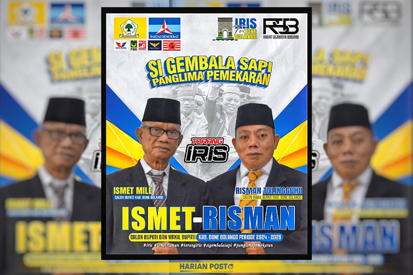 Calon Bupati dan Wakil Bupati Bone Bolangi Ismet Mile - Risman Tolingguhu (IRIS)