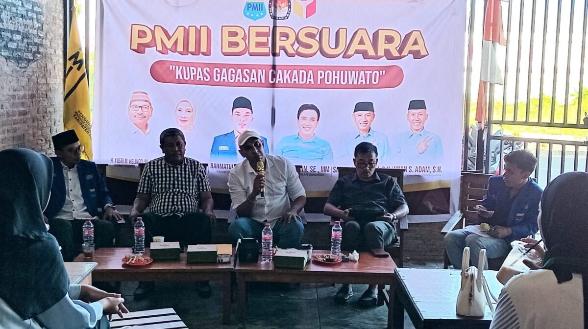 Ketua tim pemenangan Paslon SIAP, Hamdi Alamri Hadiri diskusi PMII Bersuara dengan tema Kupas Gagasan Cakada Pohuwato