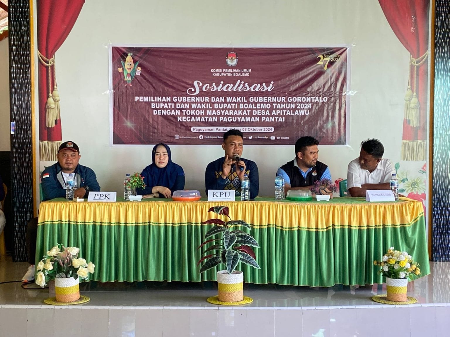 KPU Boalemo, gelar sosialisasi pemilihan Gubernur dan Wakil Gubernur Gorontalo, Bupati dan Wakil Bupati Boalemo tahun 2024