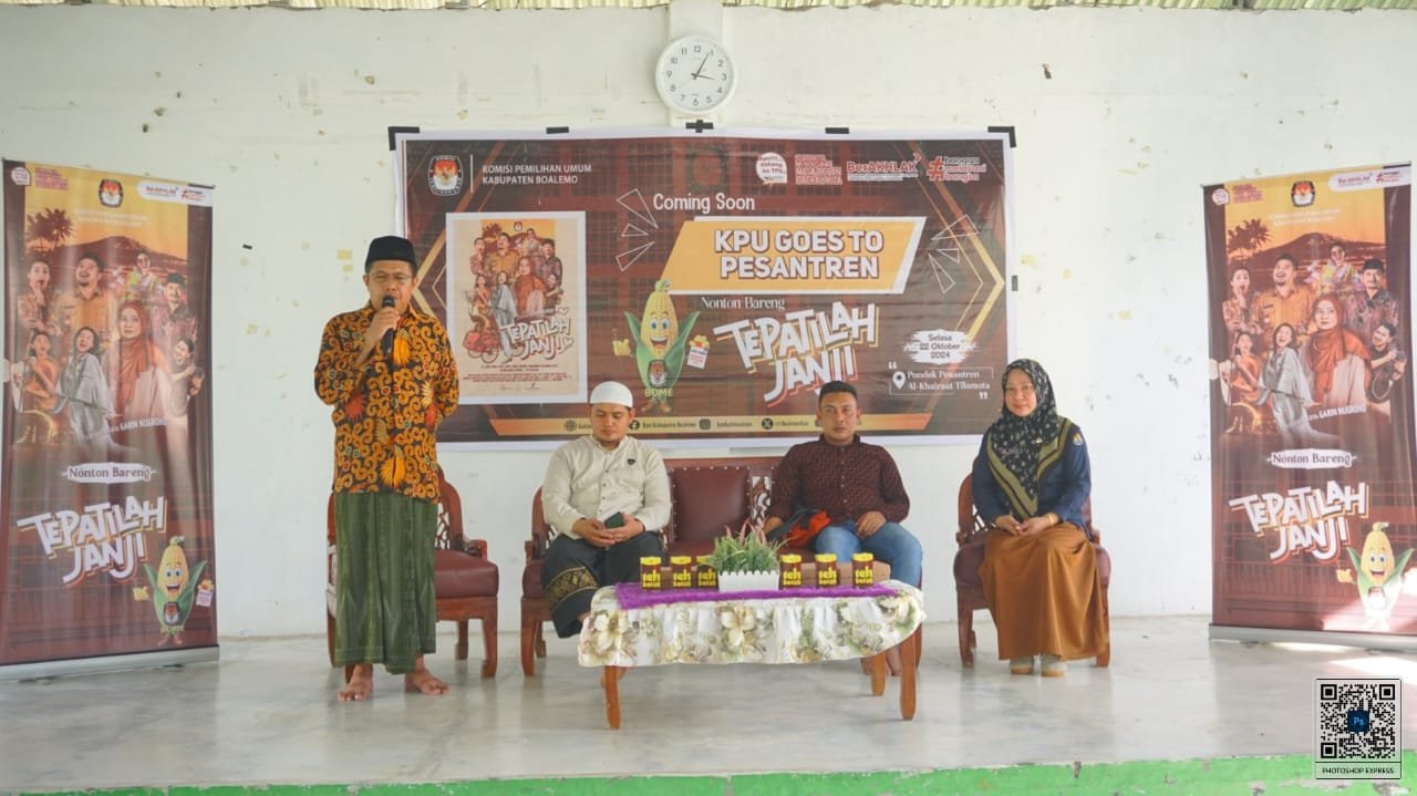 KPU Boalemo gelar Goes Tu Pesantren Al- Khairaat Tilamuta, Kabupaten Boalemo