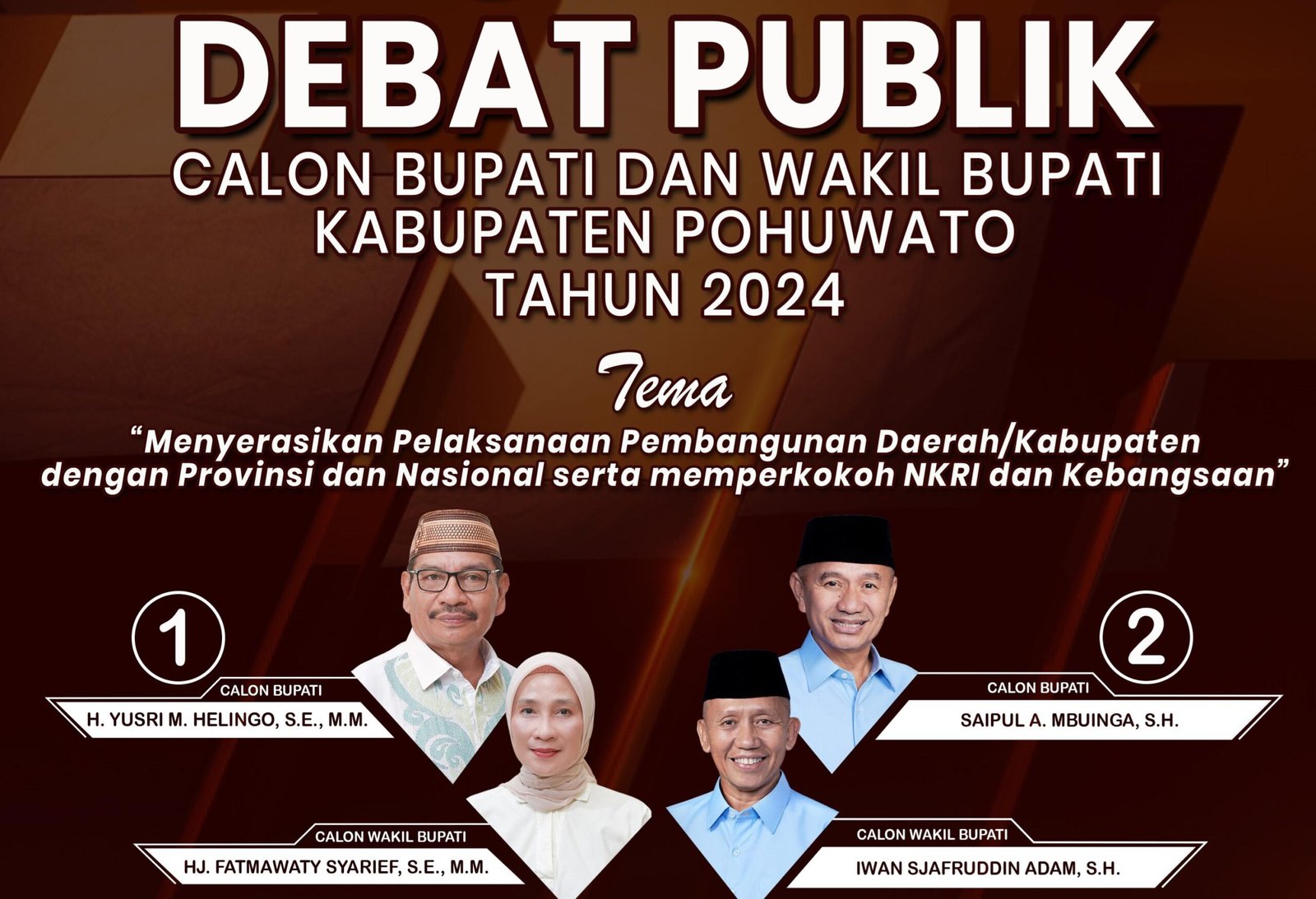 KPU Pohuwato Gelar Debat Publik Calon Bupati dan Wakil Bupati Pohuwato