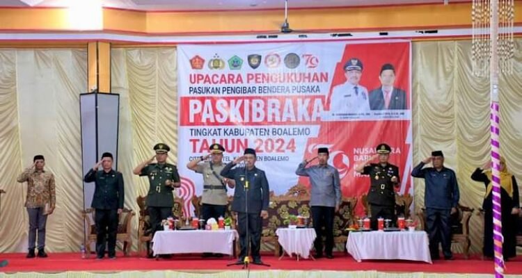 Pengukuhan anggota Paskibraka Boalemo