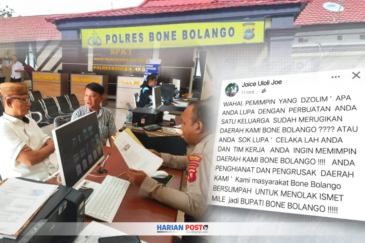 Bersama Kuasa Hukumnya, Ismet Mile melapor ke Polisi