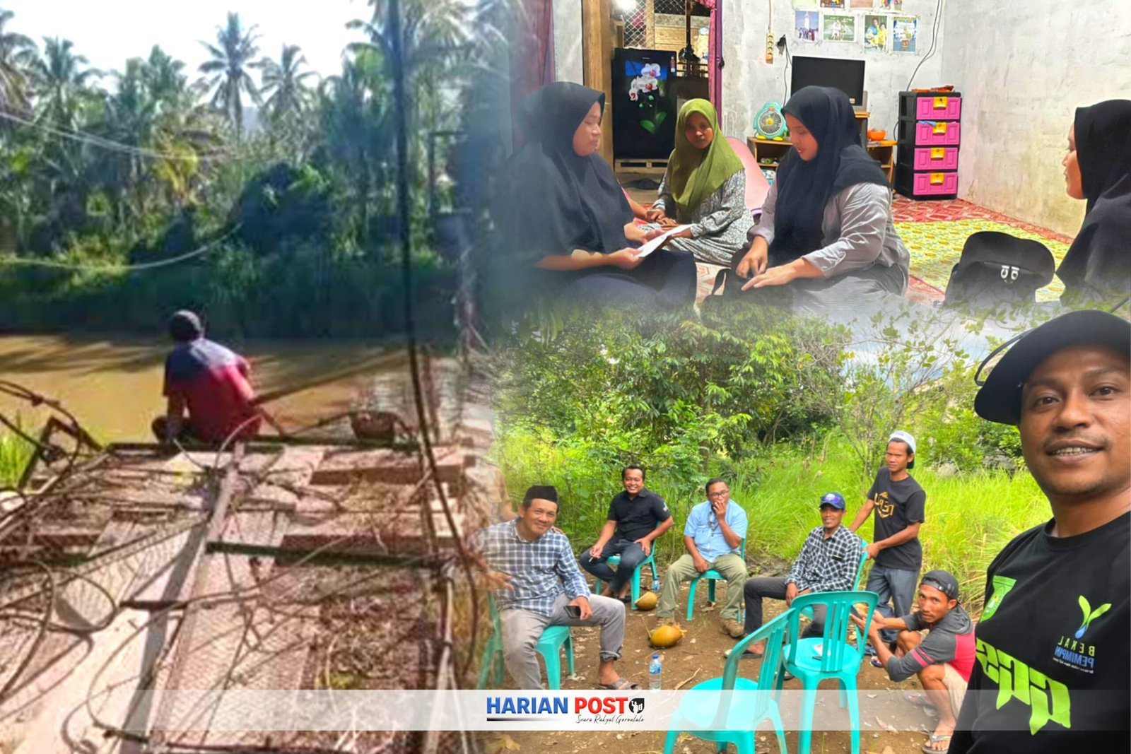 Proses yang ditempuh saat mengantar jenazah warga sandalan di tengah kondisi jembatan gantung yang putus