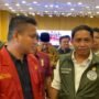 Pengurus DPD IMM Gorontalo Kasmat Toliango dan Menteri Kehutanan Raja Juli Antoni