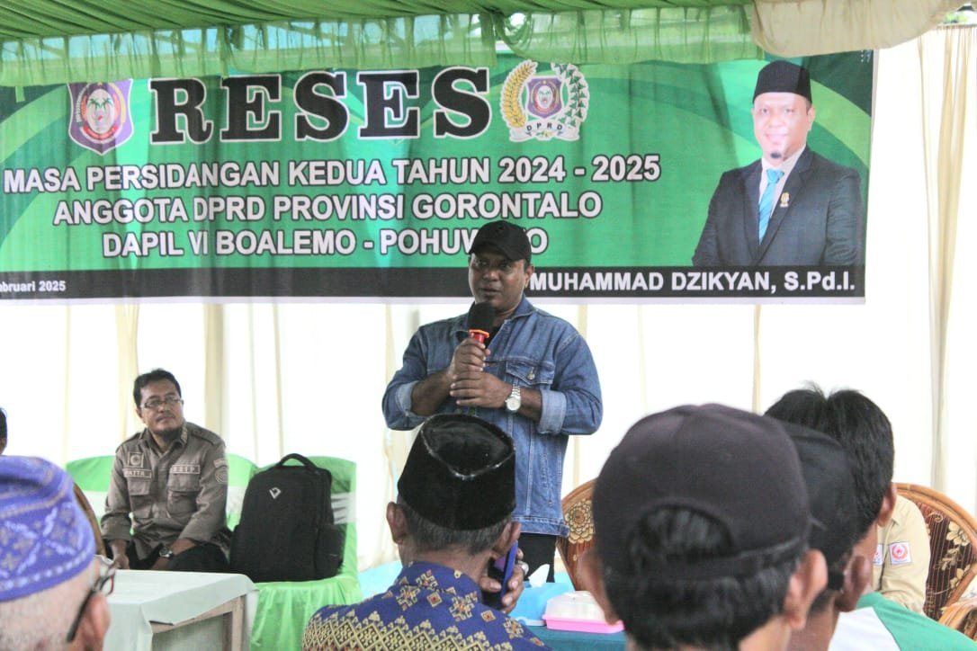 Anggota DPRD Provinsi Gorontalo Muhammad Dzikyan Gelar Reses di Randangan, Pohuwato