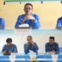 Bupati kabupaten Boalemo, Rum Pagau saat membuka musrembang tingkat kecamatan Mananggu dan Botumoito