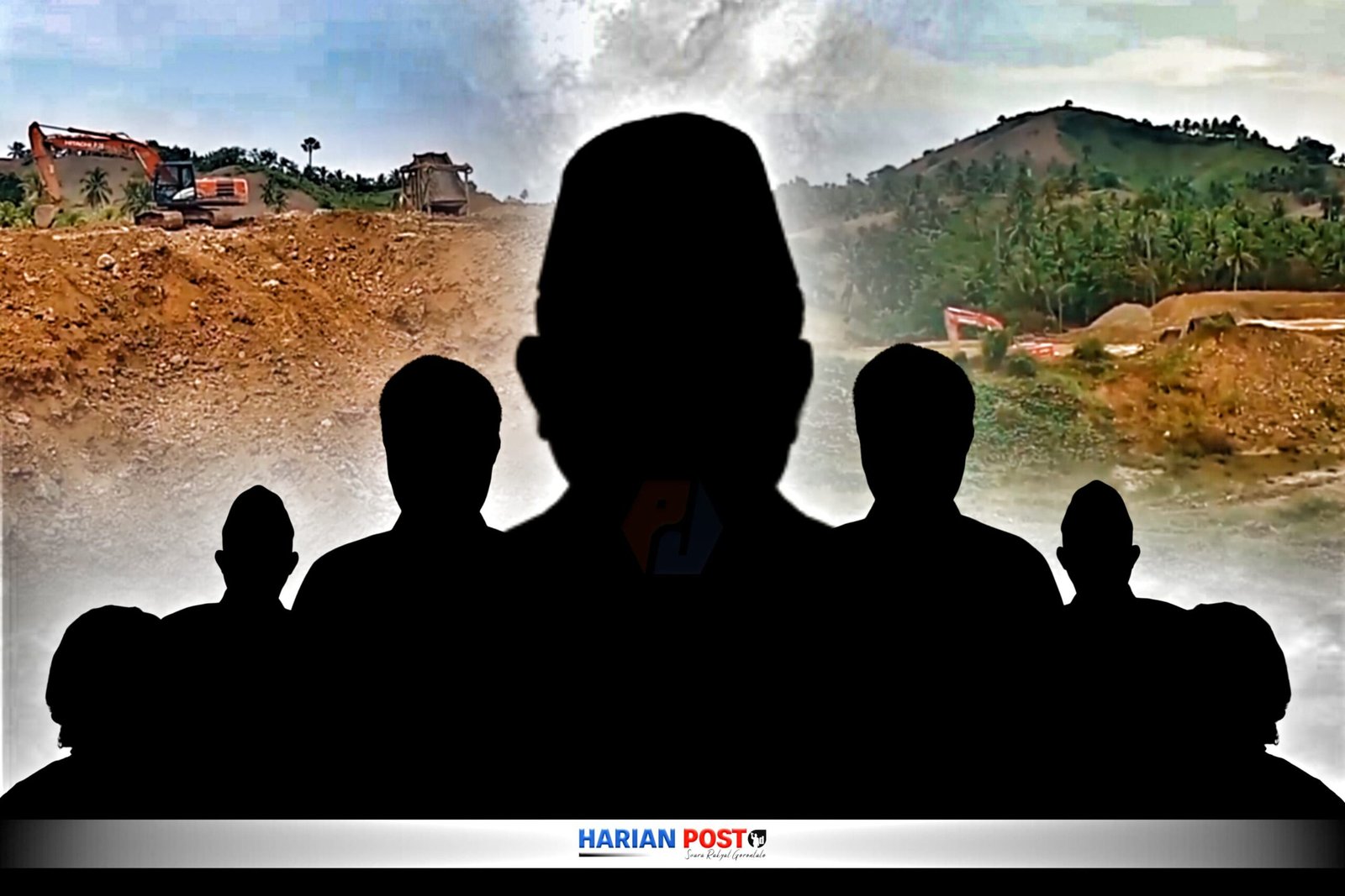 Ilustrasi para pelaku usaha pertambangan ilegal di desa Dulupi (Foto : harianpost/Isham)