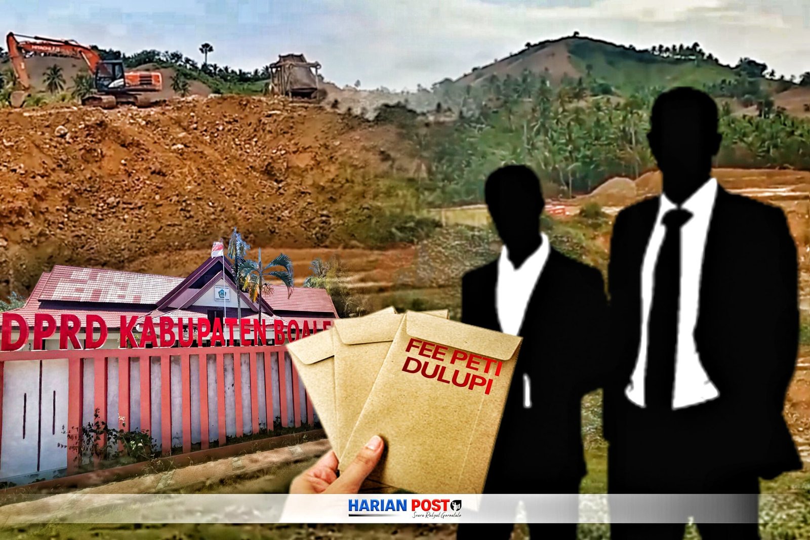 Oknum Anggota DPRD kabupaten Boalemo, diduga terima fee dari PETI Dulupi ( Isham/harianpost.id)