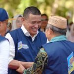 Syarif Mbuinga saat menghadiri peluncuran program smart school Boalemo