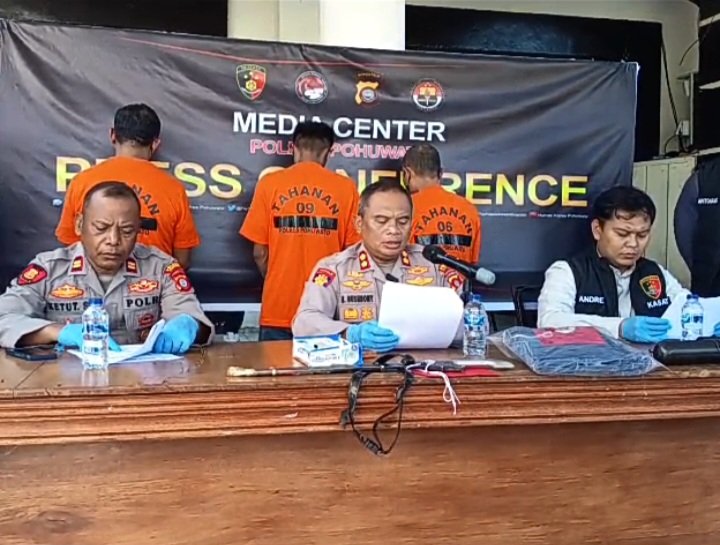 Polres Pohuwato Ungkap Aksi Kriminalitas Bersenjata di Km 18 Popayato Barat