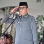 Wakil Bupati Boalemo, Lahmudin Hambali saat pimpin upacara Hari Lahir Pancasila