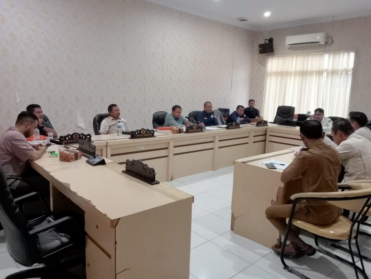 Komisi III DPRD Boalemo saat RDP bersama BPJS Ketenagakerjaan dan Dinas Nakertras